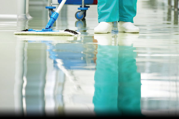 limpieza de suelos de hospital