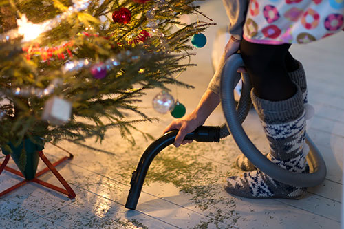 Limpieza de árbol de navidad